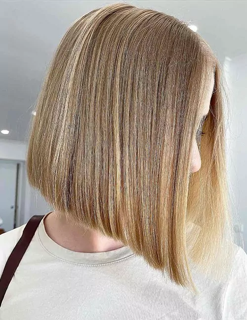 Angled Bob with Face-Framing Pieces