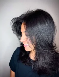 Classic Layered Haircut for Medium-Length Hair