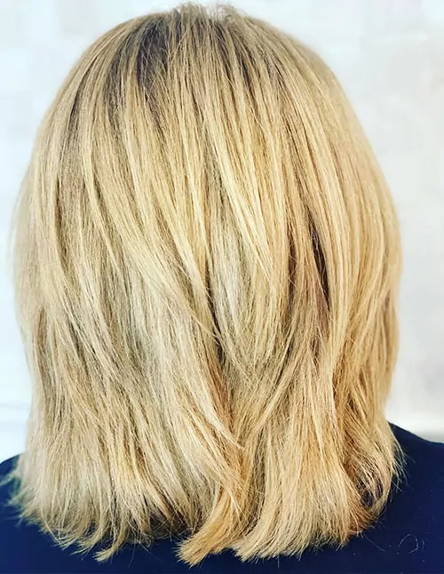 Feathered Medium-Length Lob with Layered Movement