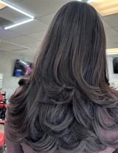 ayered Medium Cut for Thick Hair