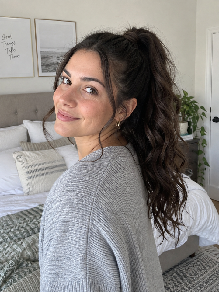 Long Wavy High Ponytail