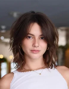 Medium Haircut With Short Choppy Layers