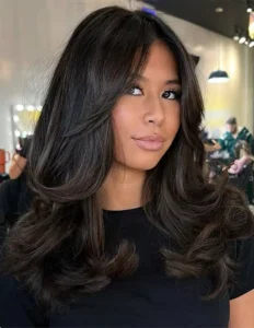 Medium Layered Hairstyle With Natural Movement