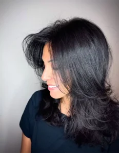 Medium-Length Layers With Natural Texture