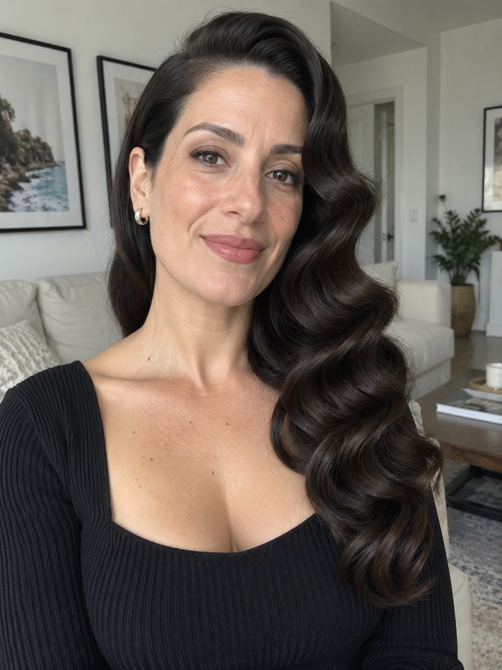Old Hollywood Inspired Glam Waves