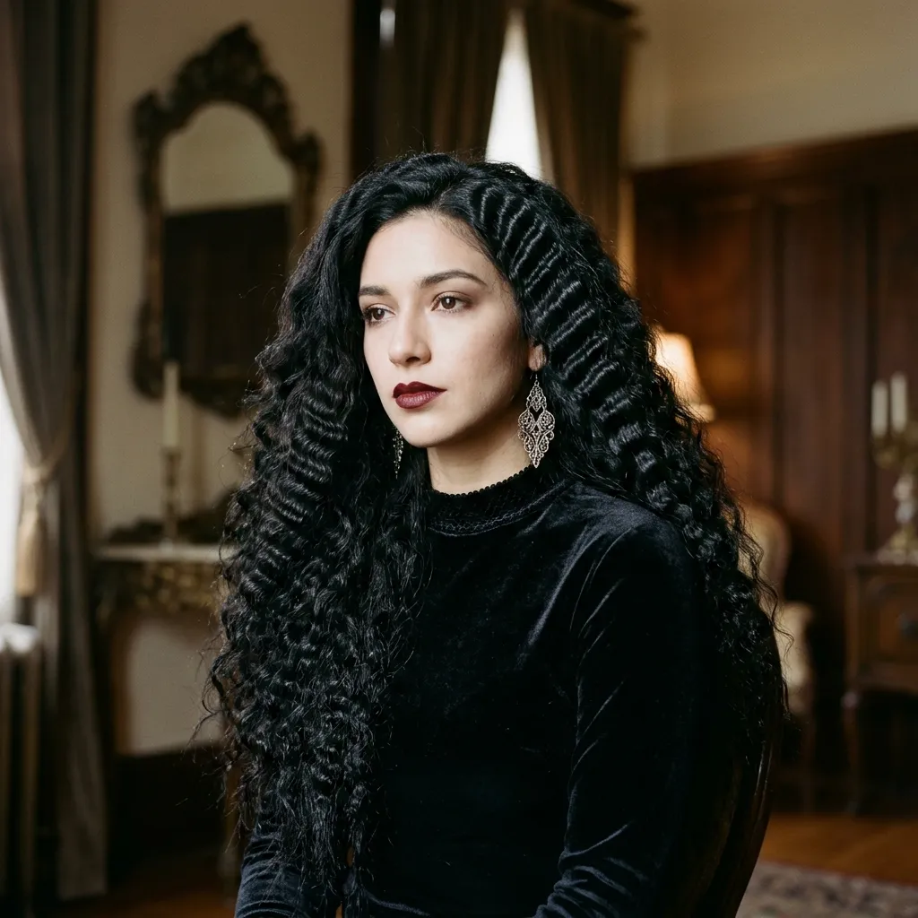 Crimped Baroque Hair
