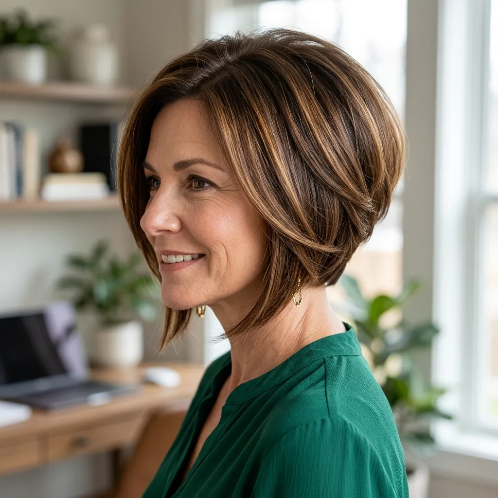 Inverted Bob with Stacked Volume