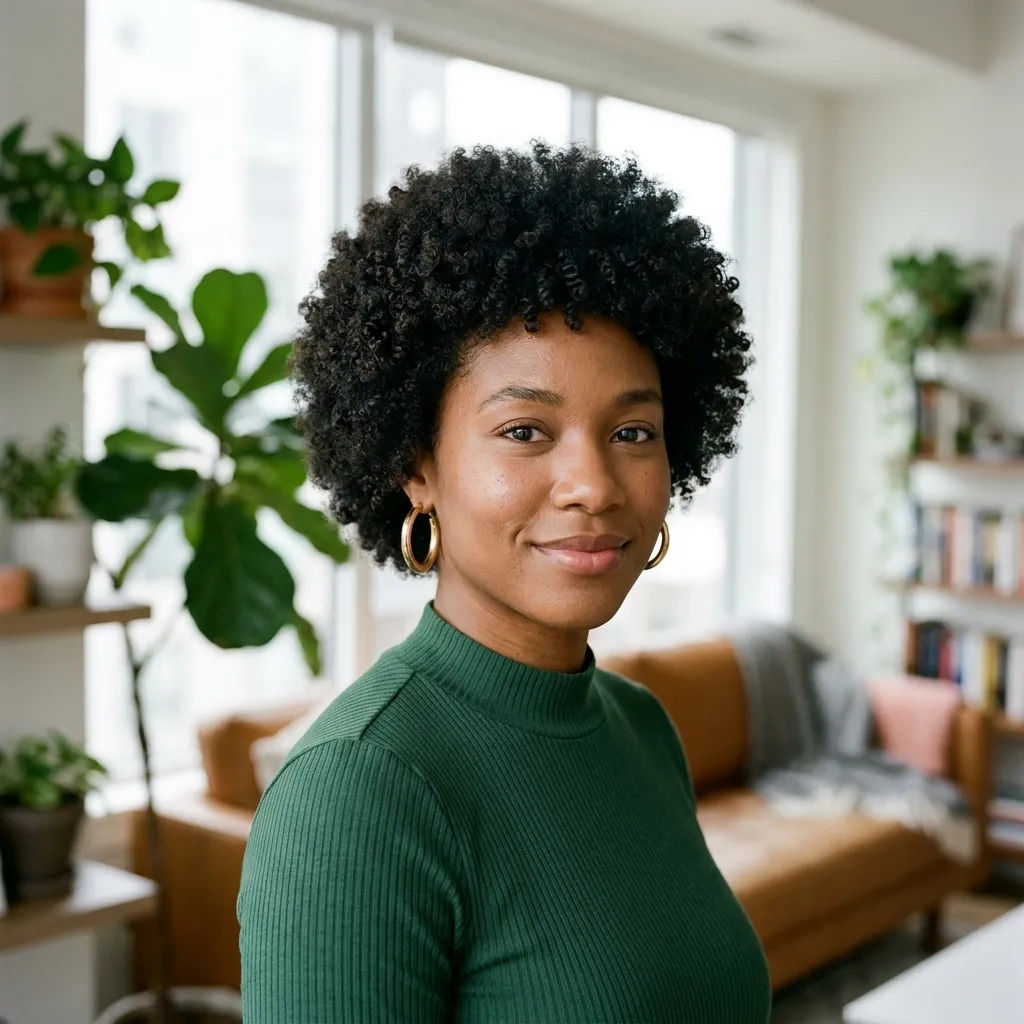 Short Rounded Afro