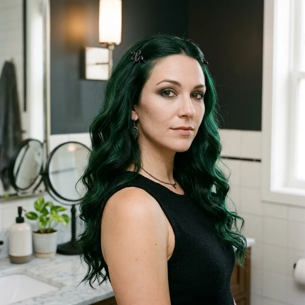 Deep Green with Black Lowlights