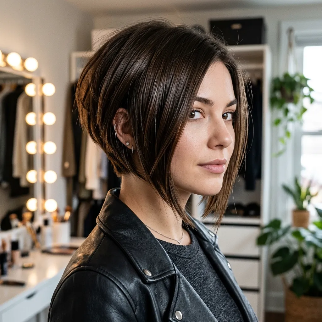 Edgy Inverted Bob