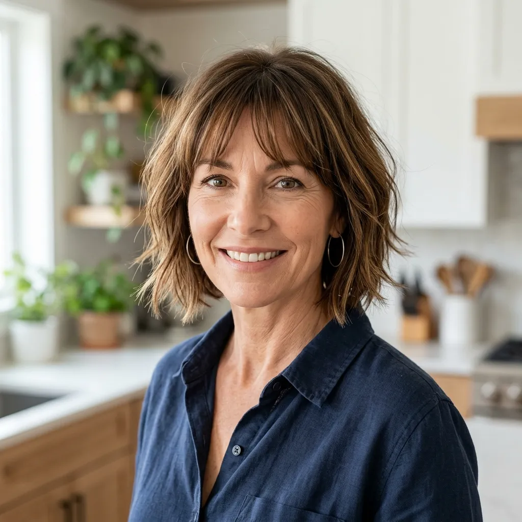 Textured Bob with Piece-y Bangs