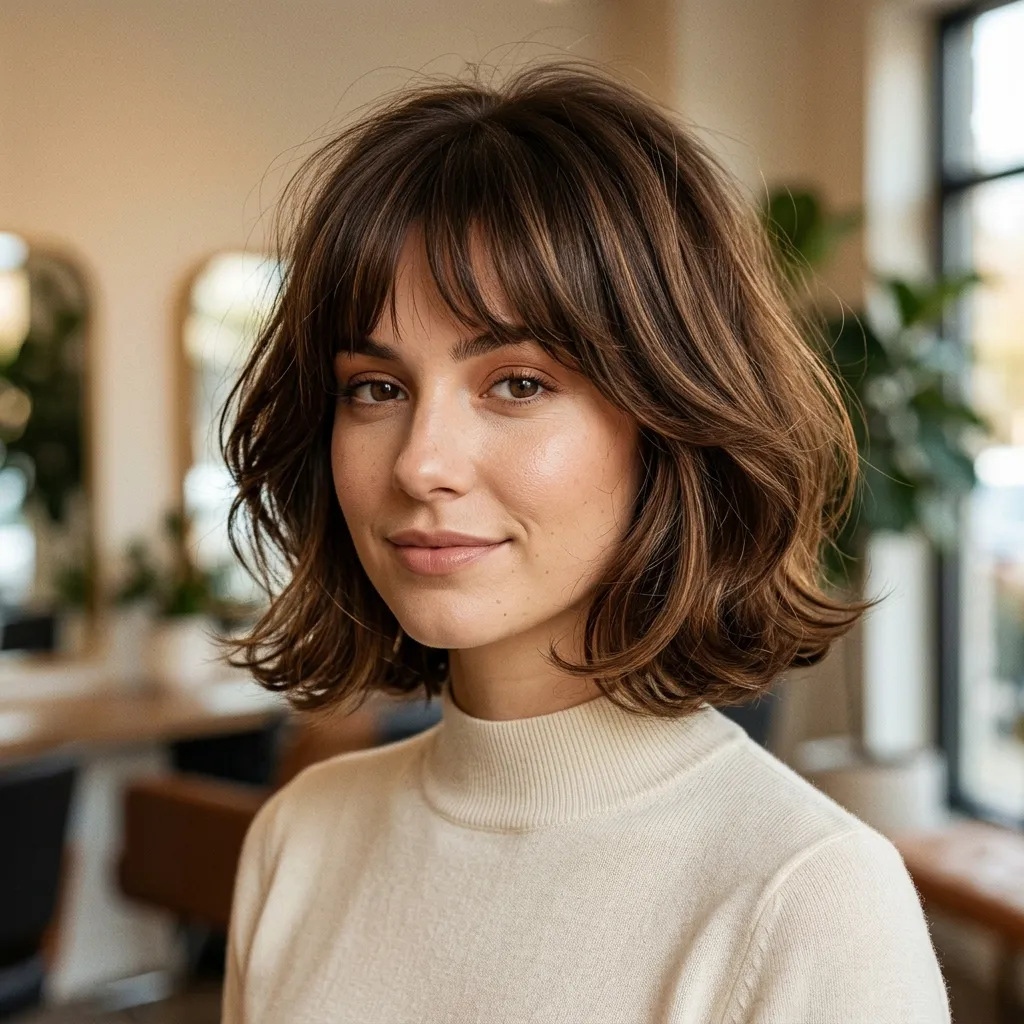 Italian Bob with Bangs