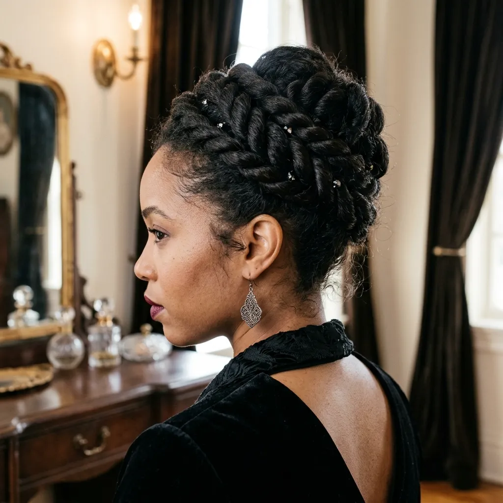 Twisted Crown Updo