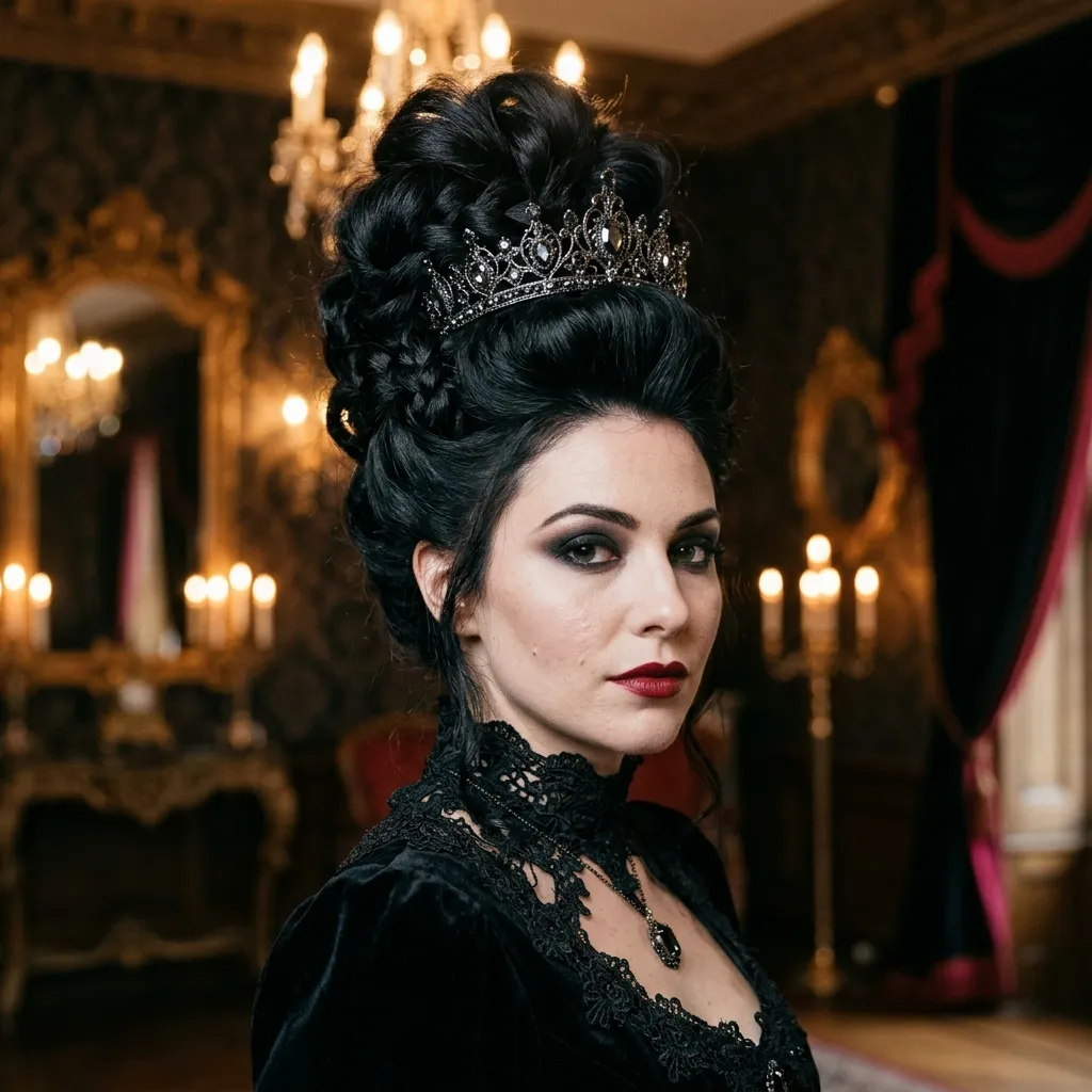 Vampire Queen Crown Updo