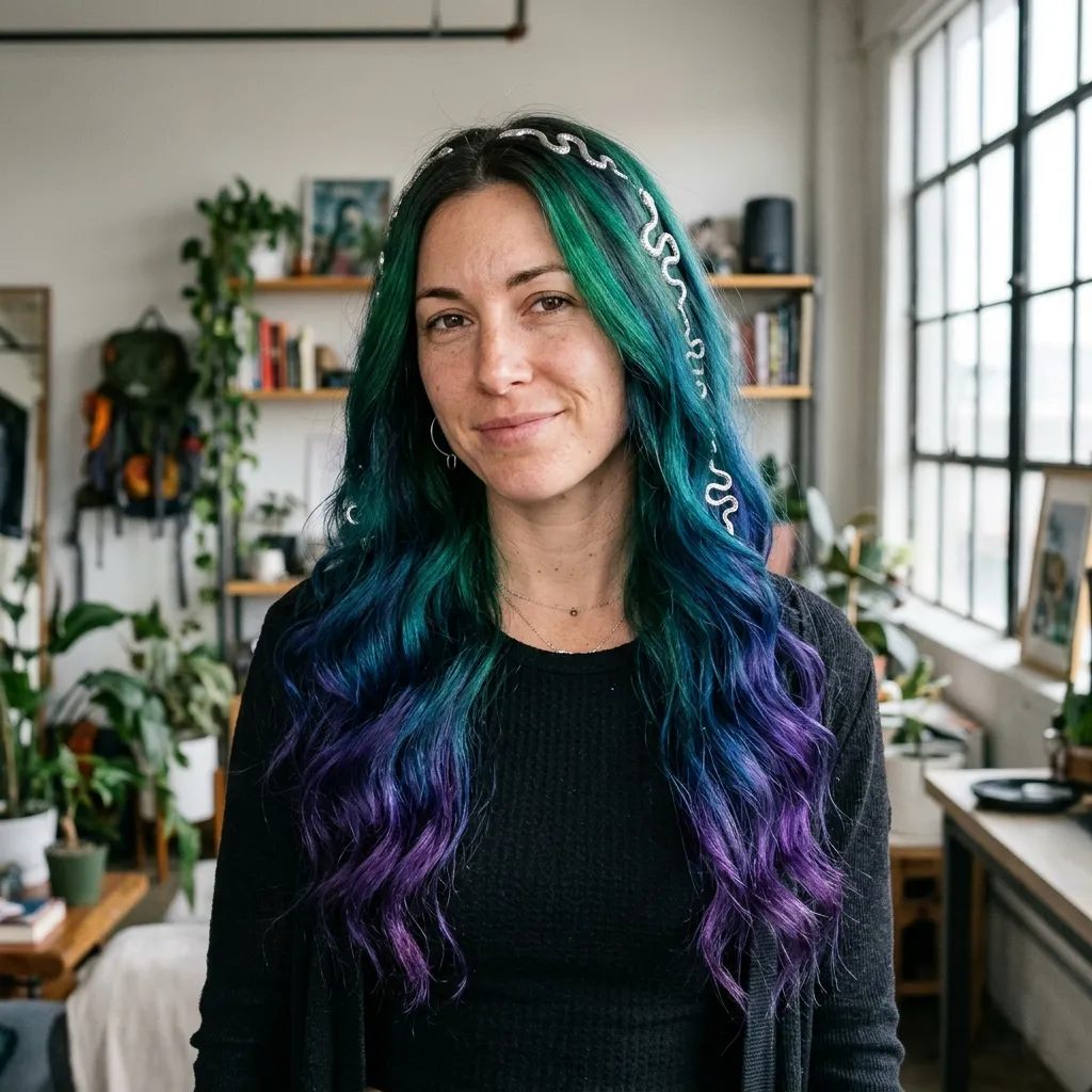 Jewel-Tone Serpentine Color Melt