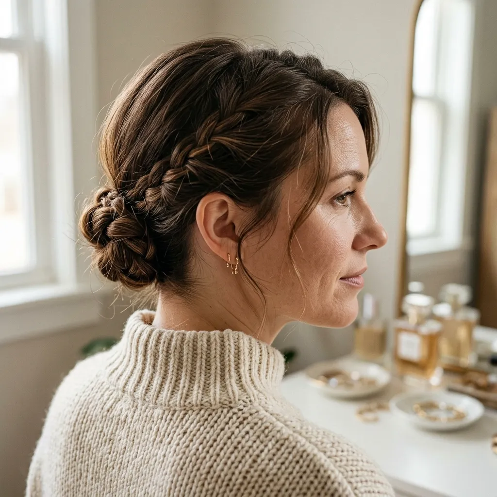 Braided Low Bun