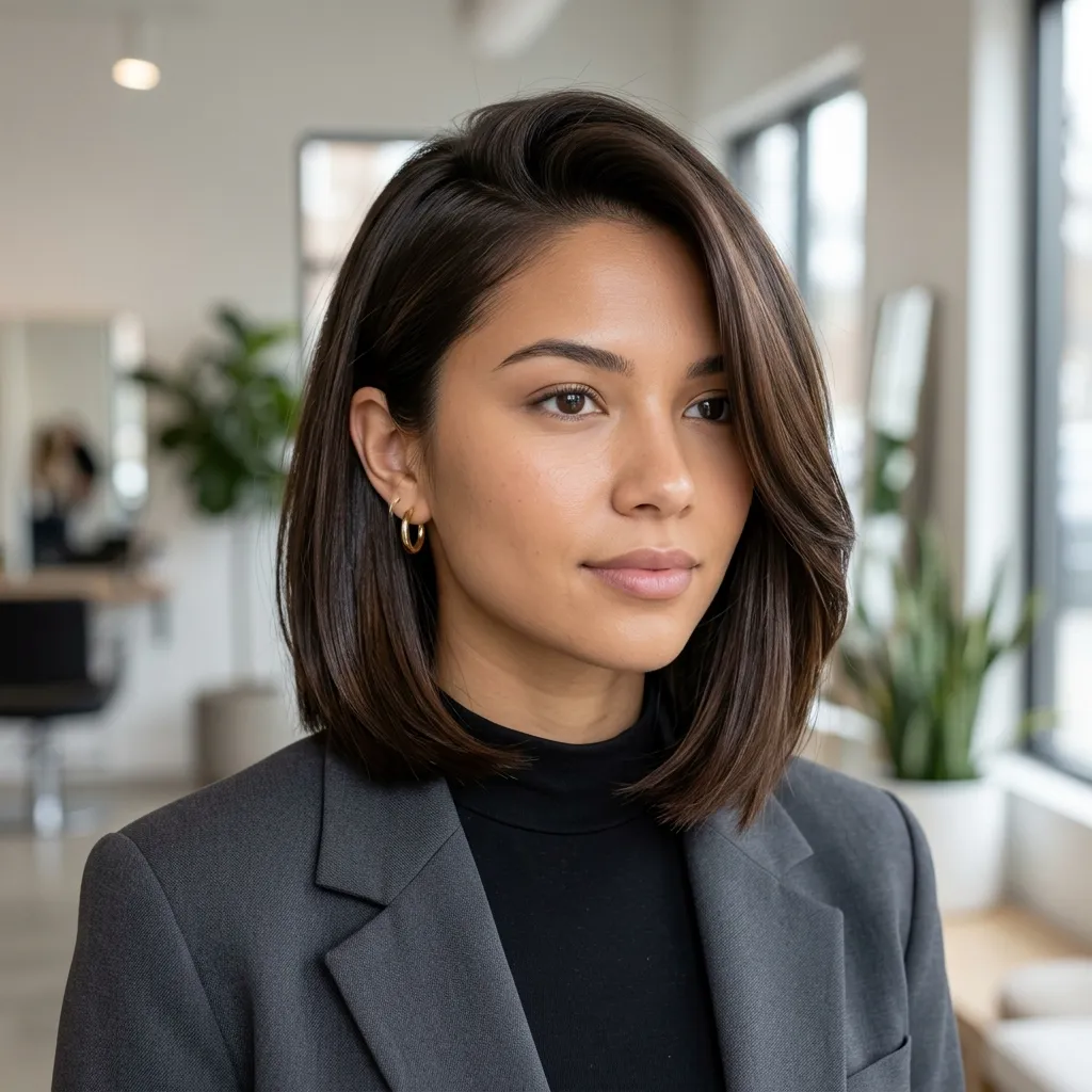 Deep Side Part Bob