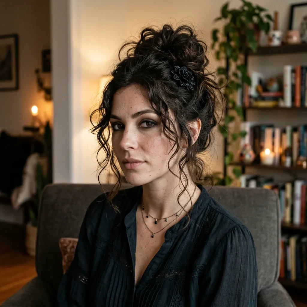 Messy Witchy Updo