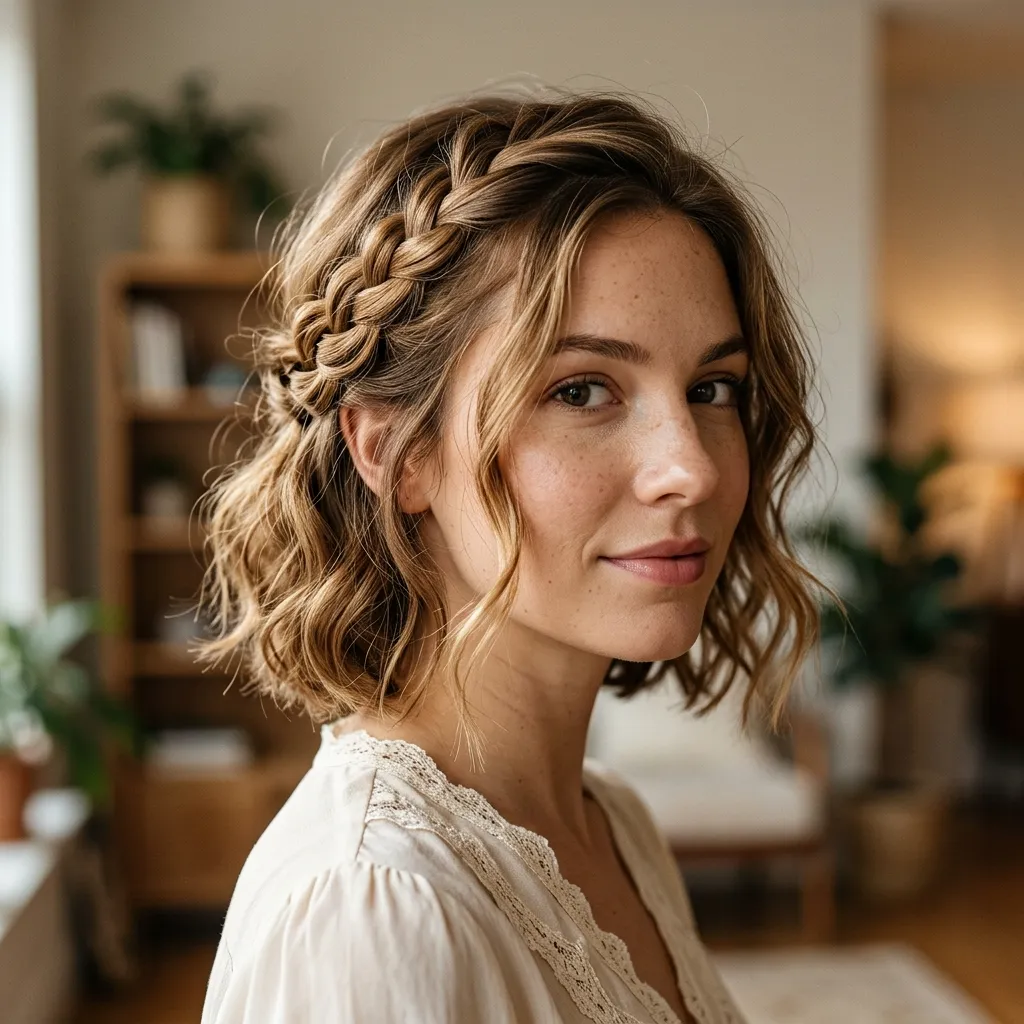 Waterfall Braid Updo
