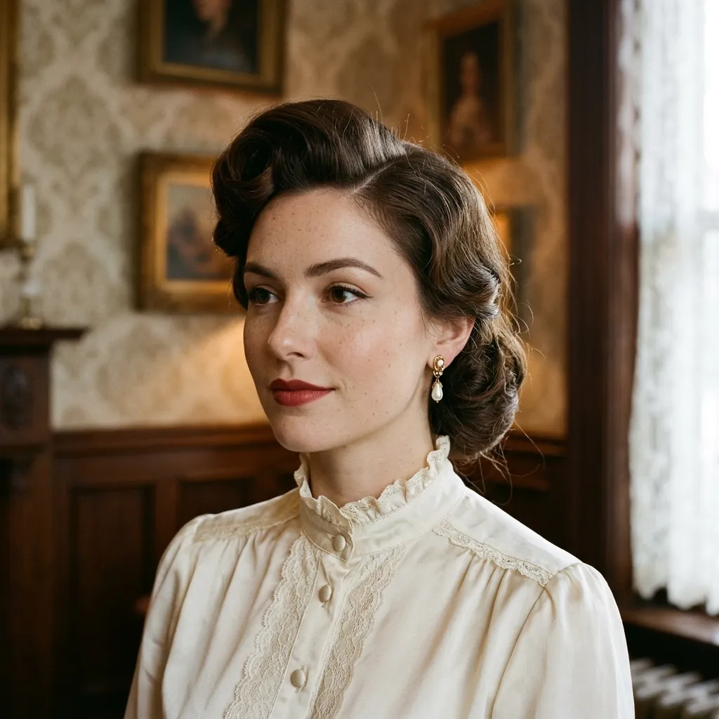 Vintage Rolled Updo