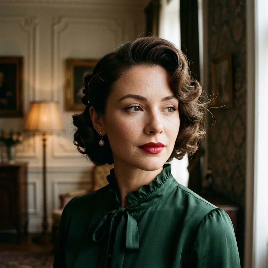 Vintage Rolled Updo
