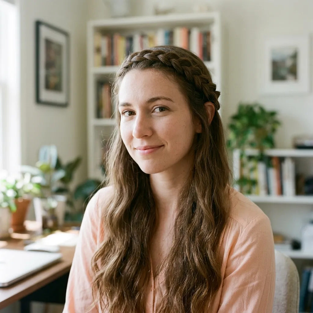 Braided Headband hairstyle for young women
