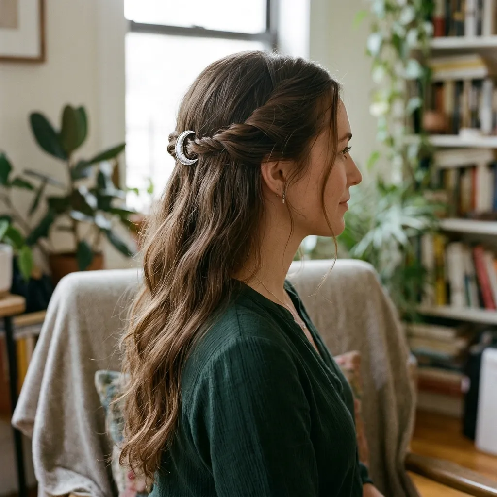 Sided Twists Half-Up