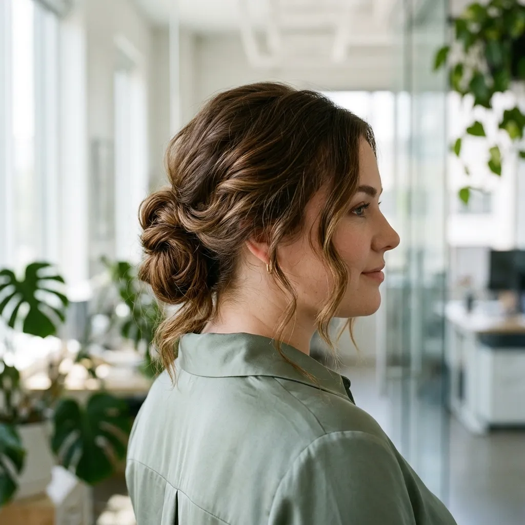 Folded Ponytail Updo