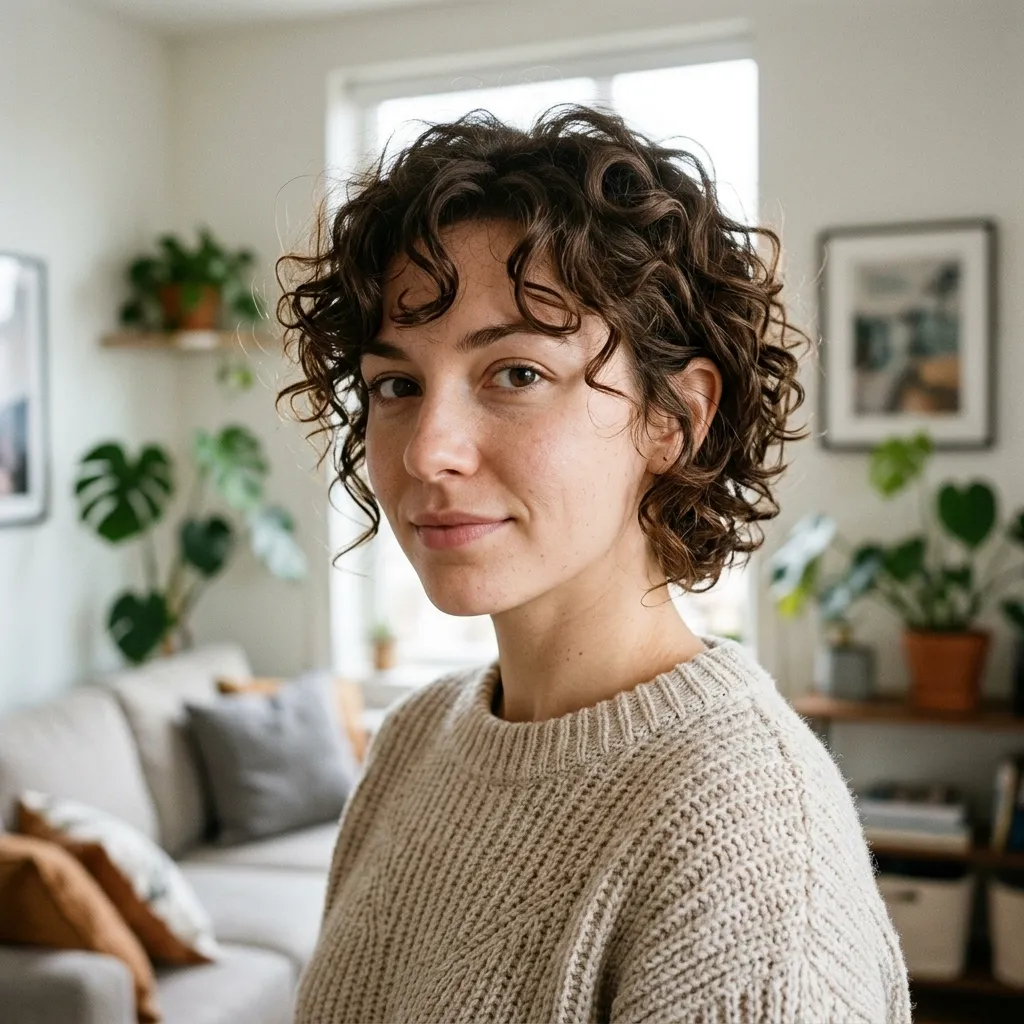 Grown-Out Curly Cut