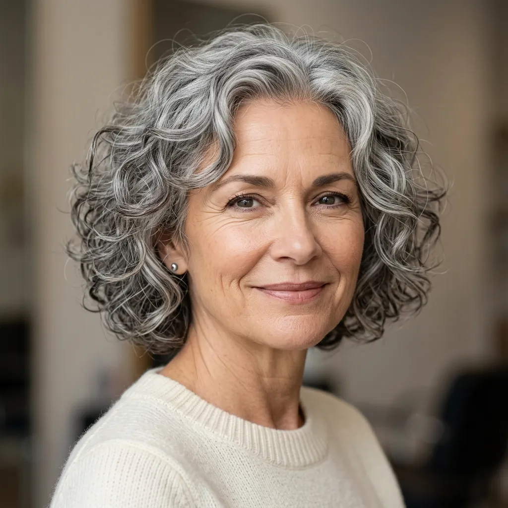 Short Curly Bob