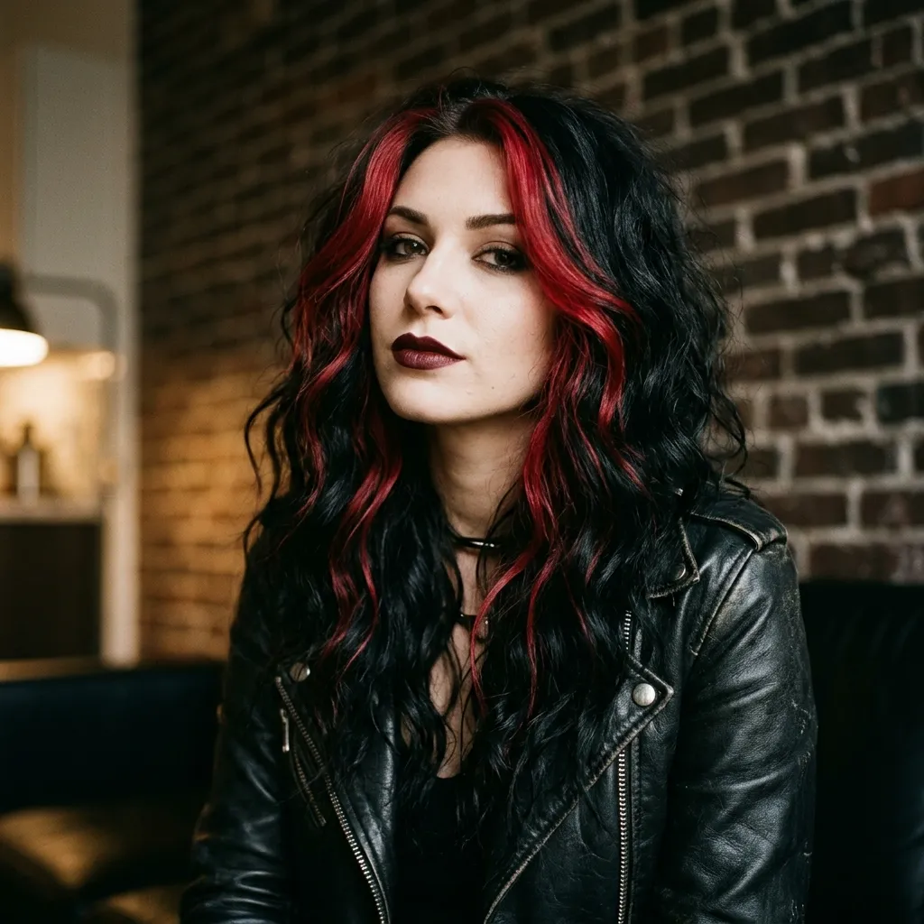 Black Waves with Red Streaks