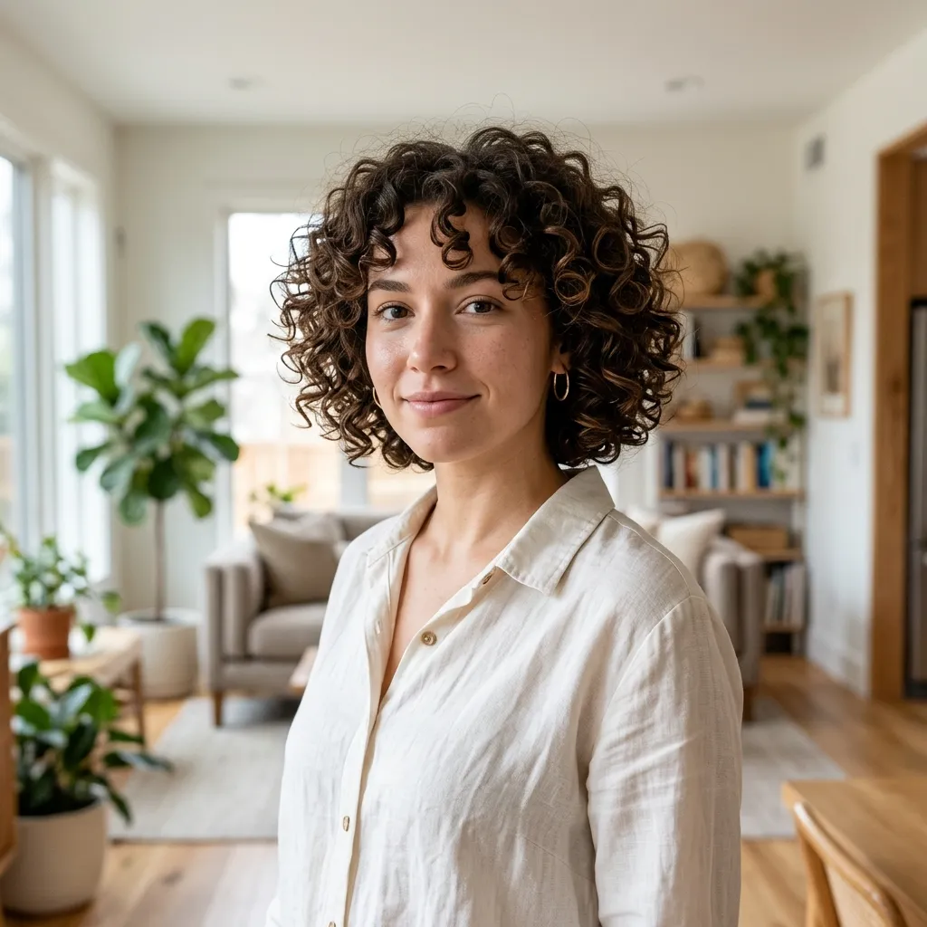 Rounded Curly Bob