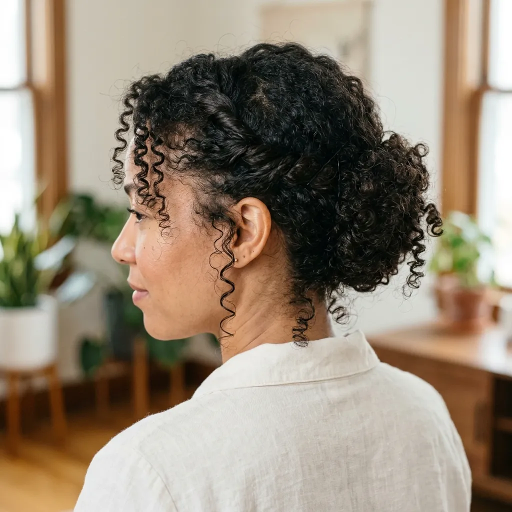 Twisted-Back Updo