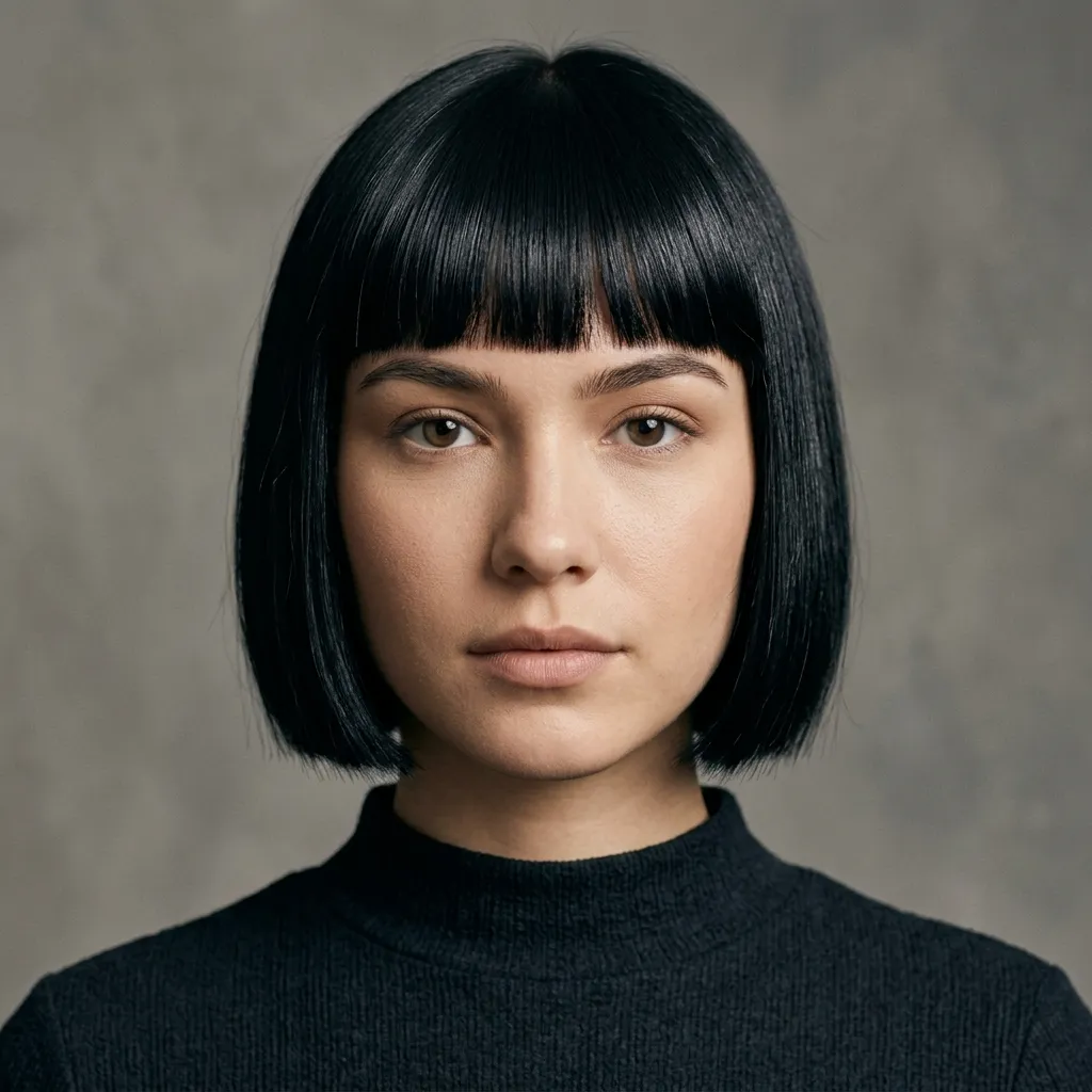 Blunt Bob with Blunt Bangs