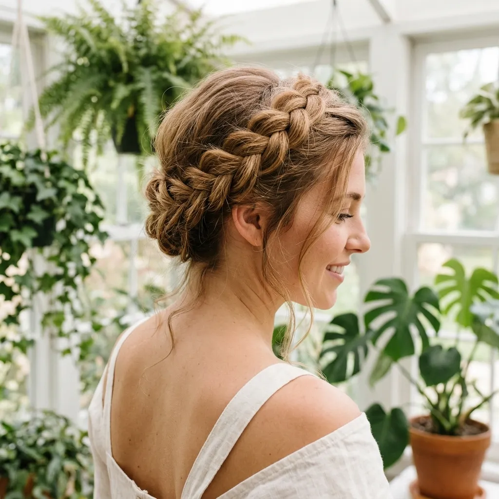 Crown Braid Updo
