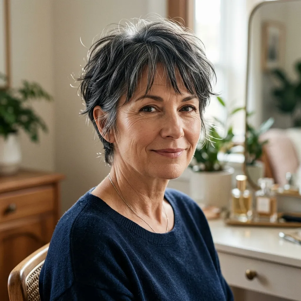 Messy Pixie with Wispy Bangs