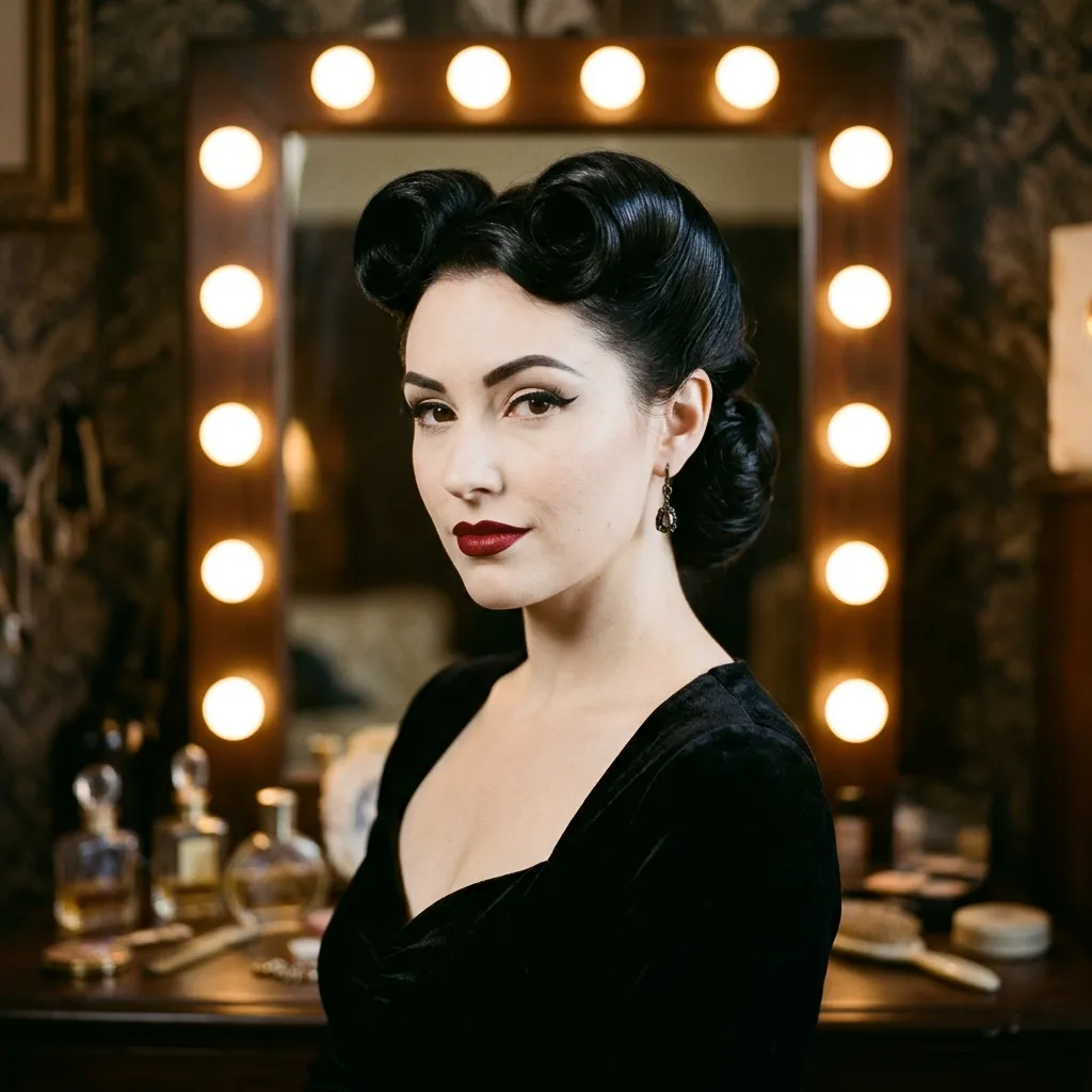 Victory Rolls Updo