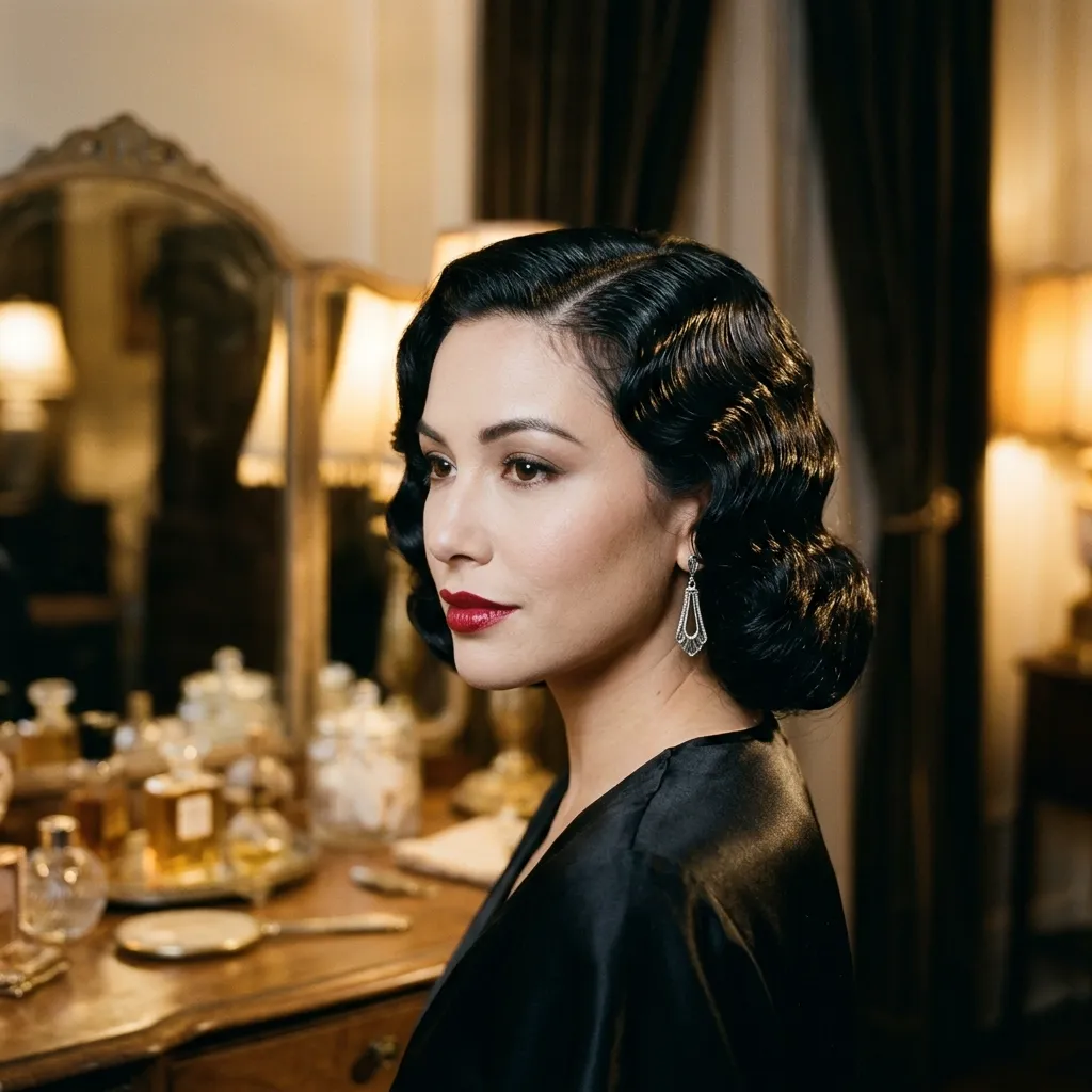 Old-Hollywood Marcel Waves