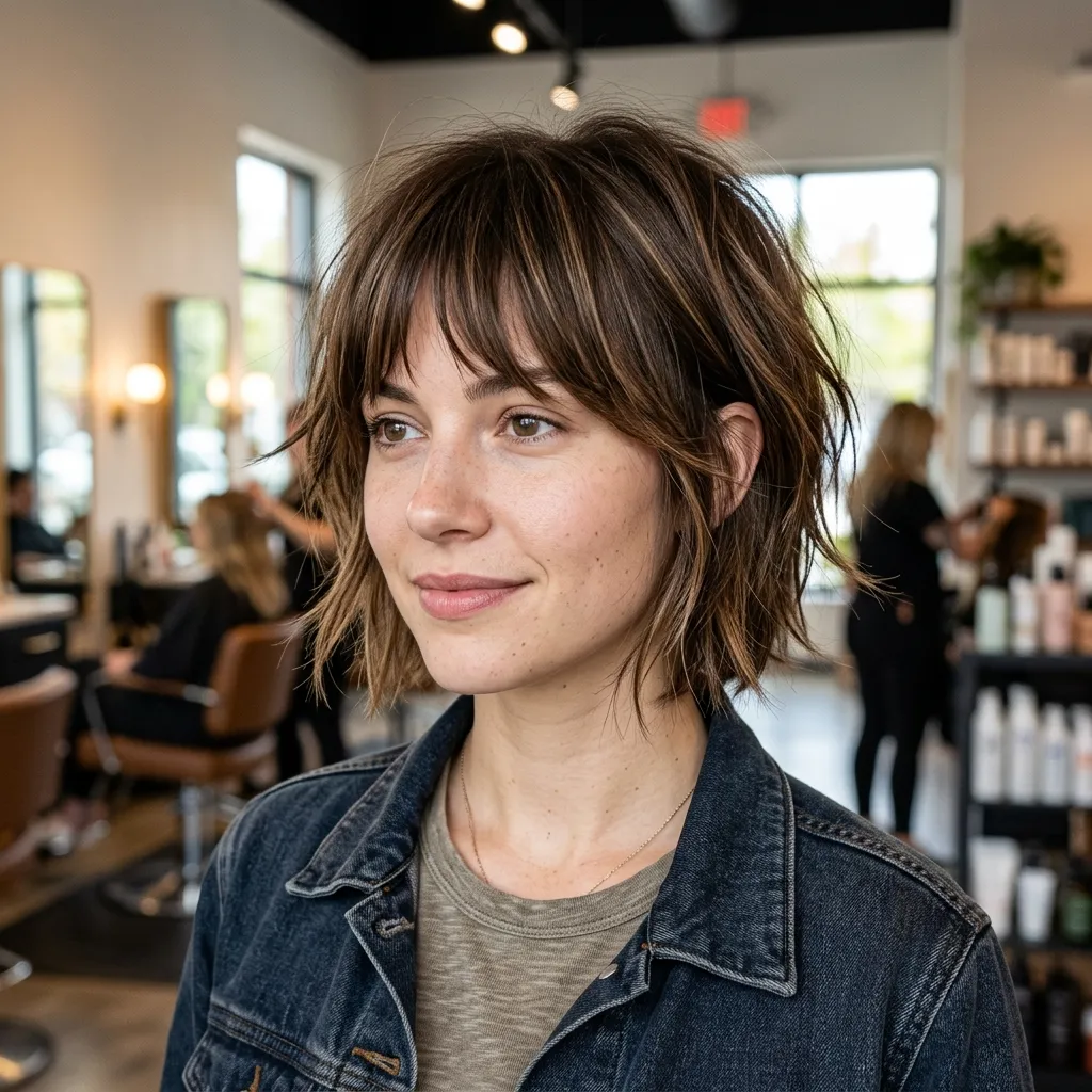 Choppy Bob with Bangs