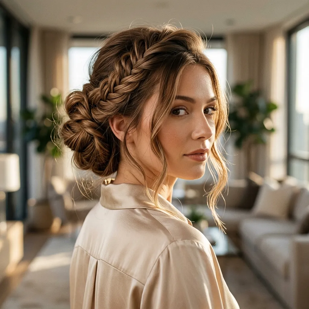 Fishtail Braid Updo