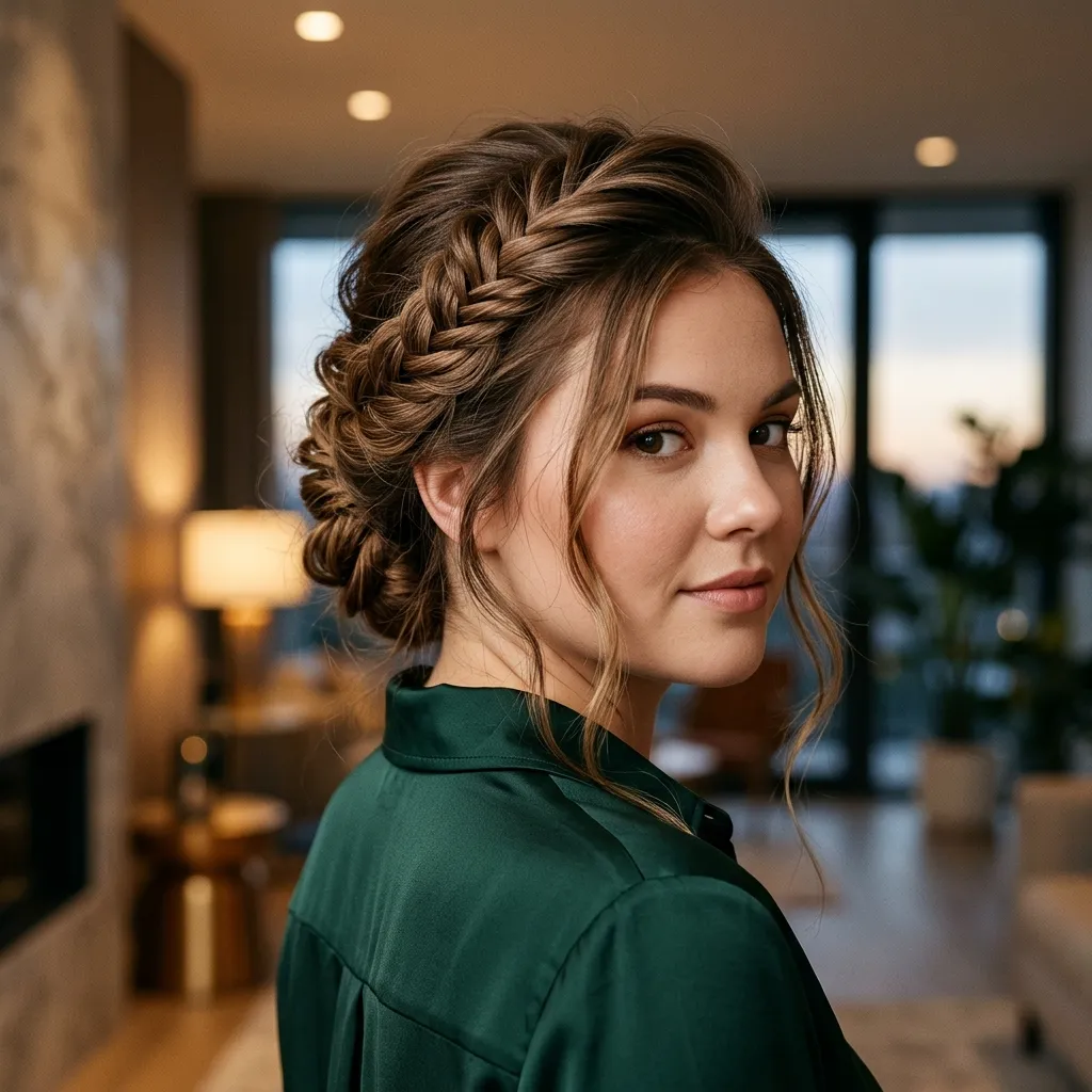 Fishtail Braid Updo