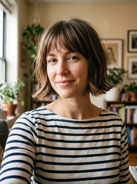Textured French Bob With a Flip