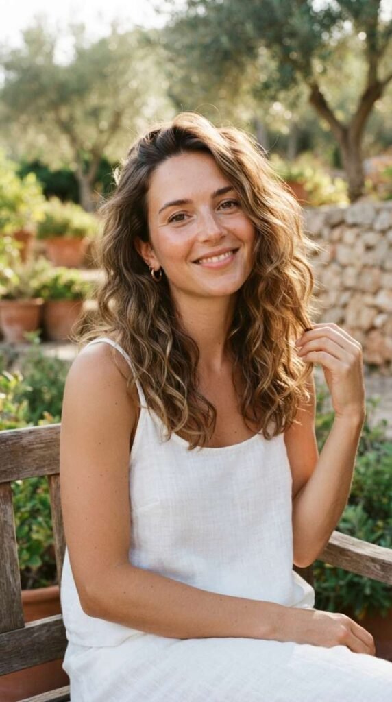 Beachy Loose Curls With a Relaxed Finish