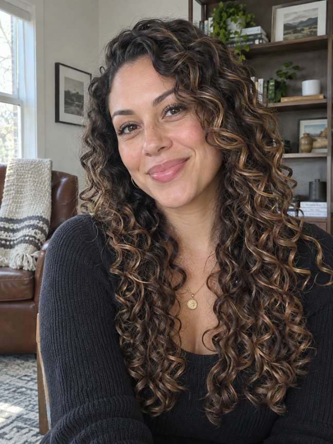 Colored Curls With Dimension