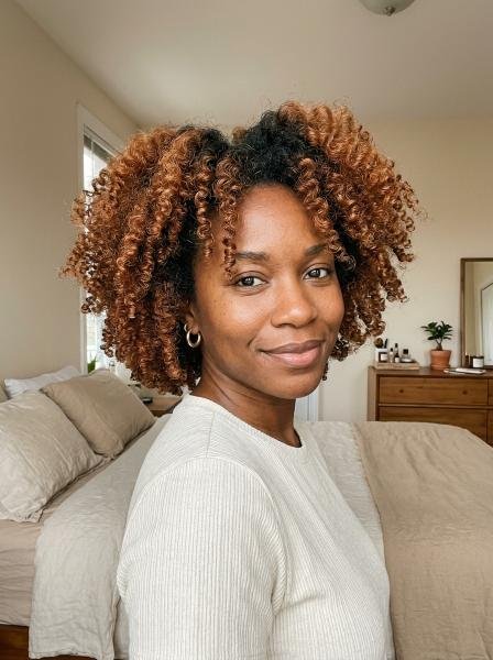 Copper Bantu Knot-Out