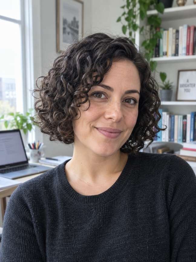 Curly Bob for a Fresh Shorter Look