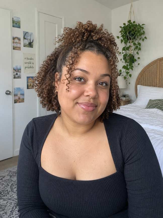 Curly Half-Up Style With Crown Lift