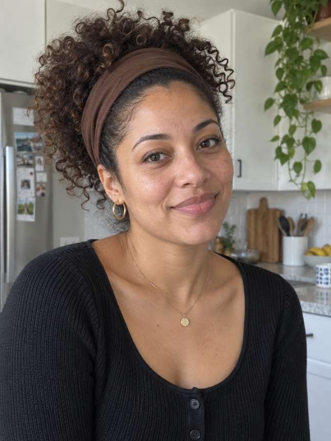 Curly Style With a Headband
