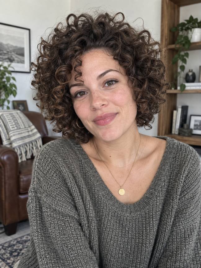 Diffused Curls With Added Volume