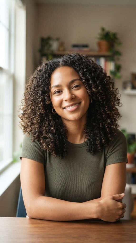 Easy Wash-and-Go for Medium Curls